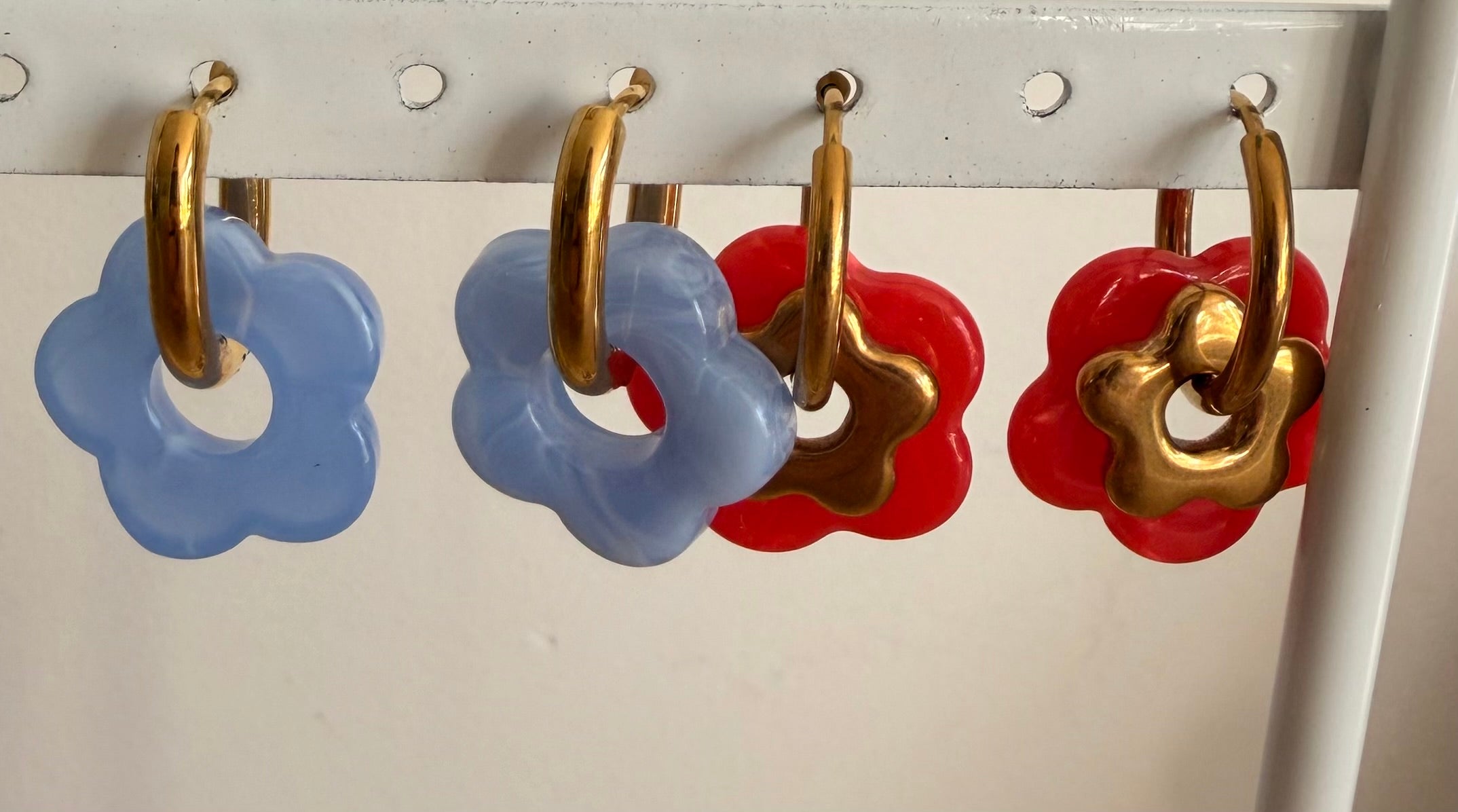 Boucles d’oreilles fleur