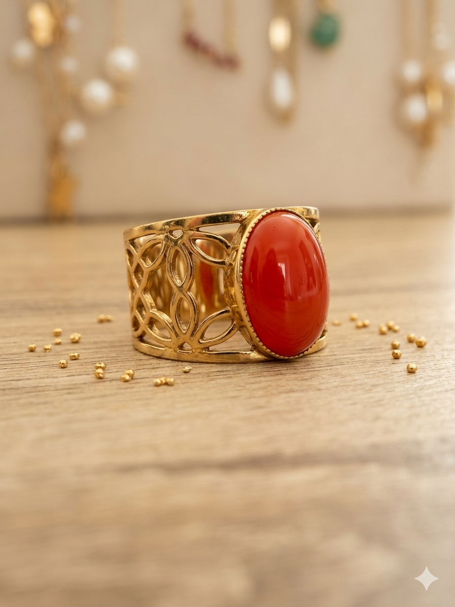 Bague orange