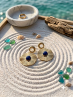 Boucles d’oreilles bleues