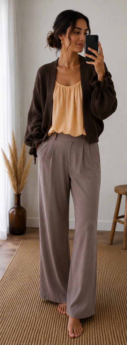 Cardigan en Laine