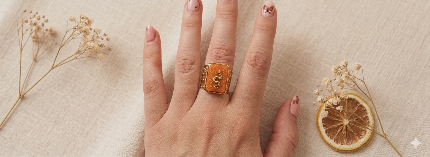 Bague serpent en acier inoxydable