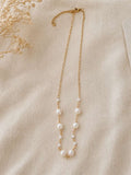 Collier en acier inoxydable avec perles
