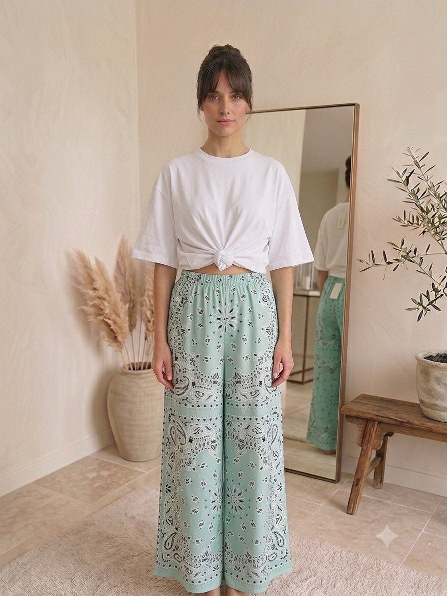Pantalon imprimé bandana