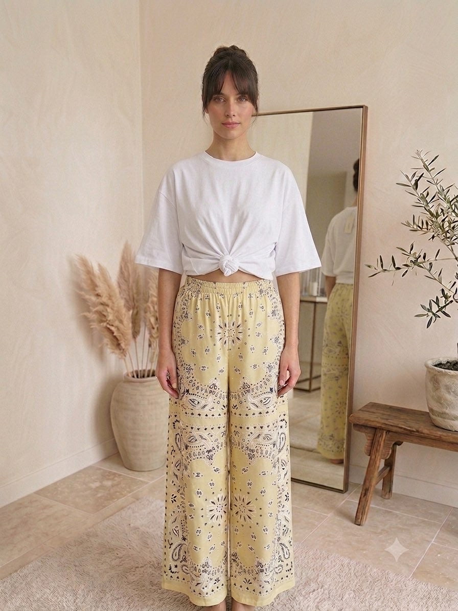 Pantalon imprimé bandana