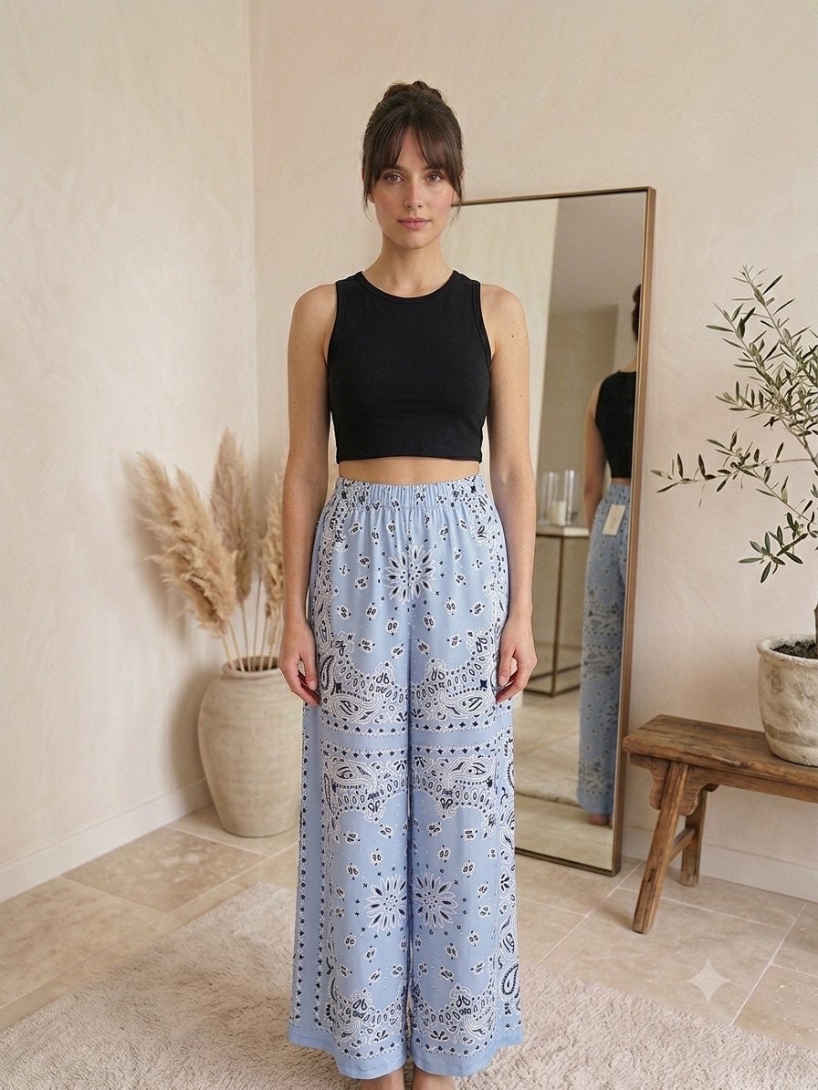 Pantalon imprimé bandana