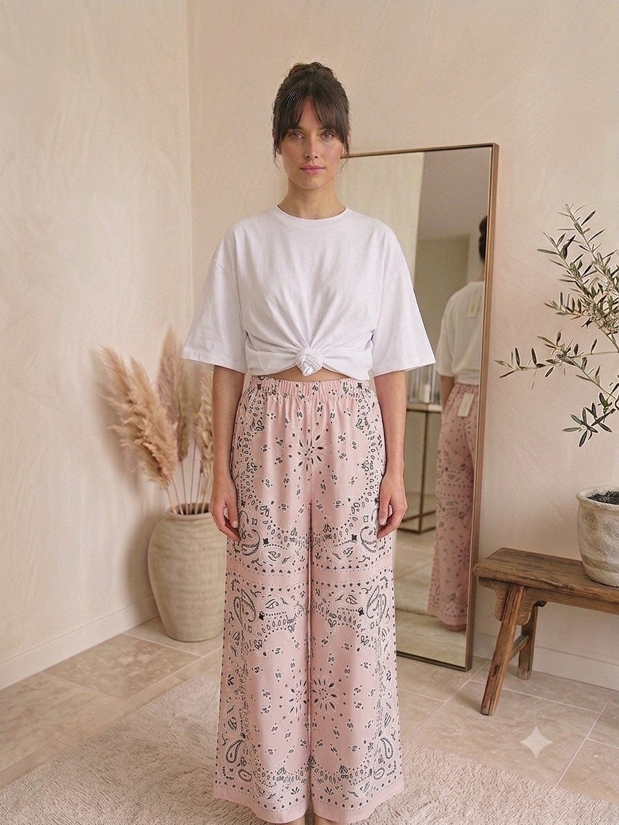 Pantalon imprimé bandana